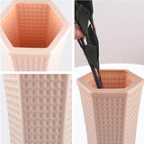 Versatile Plastic Vase for Creative Wet and Dry Flower Arrangements - Blue - Extra Image