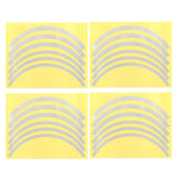 Blue Wheel Hub Sticker Set for Scooter / Bike / Electric Vehicle 2 Pcs - Yellow - Extra Image