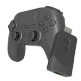 Wireless Bluetooth Game Controller for Ps5 / Ps4 / Pc - Black + Red - Low Angle