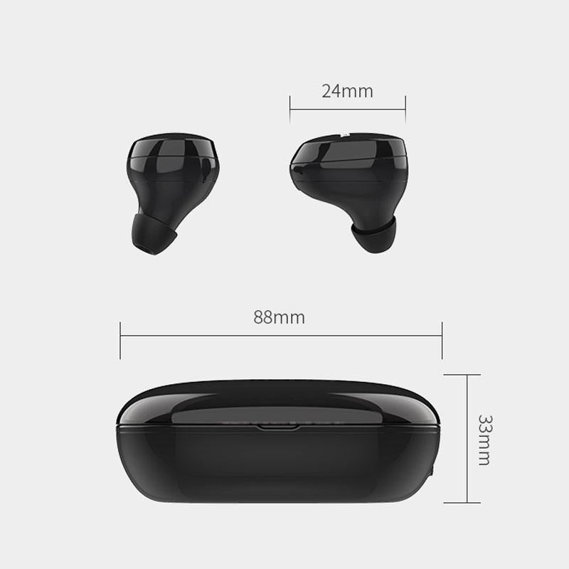 Waterproof Tws Bluetooth Earphones - Hd Stereo Sound - White
