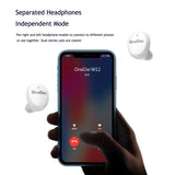 Waterproof Tws Bluetooth Earphones - Hd Stereo Sound - White