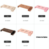 Wood Monitor Stand with Keyboard Storage - Tbd049404601C - Low Angle