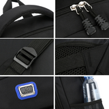 Large Capacity Casual Backpack For Students - Blue - Top-Down View