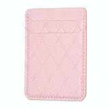 Diamond Lattice Card Bag Sticker For Mobile Phones - Black - Extra Image
