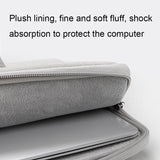 13.3 Inch Waterproof Laptop Bag - Durable And Stylish - Elegant Gray - Rear View