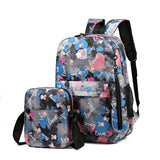 3 Piece Sweet Casual Backpack Set For Students - Green - Extra Image