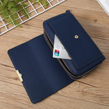 Large Capacity Women Wallet Clutch Bag Versatile Crossbody - Blue - Extra Image