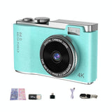 Retro Kids Camera With Dual-Lens 4K Hd Ccd - 2.4 Inch - Purple