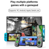Versatile Retractable Gamepad for Pc / Android / Ios / Win / Mac / Switch - Purple - Low Angle