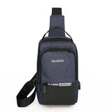 Men Crossbody Bag For Outdoor Sports Leisure - 1-Black - Extra Image