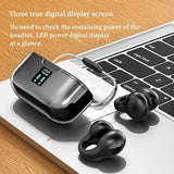 Wireless Bone Conduction Earbuds with Noise Reduction - Pink - Top-Down View