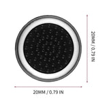 10-piece Luminous Gamepad Button Caps for Ps5 / Ps4 / Ps3 / Xbox one / 360 / Pro / Series x / s - Transparent Black Circle - Side View