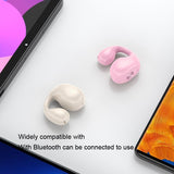 Mini Bone Conduction Bluetooth Earphone for Running and Sports - White - Extra Image