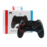 Macro Wireless Pro Controller with Wake-up Function - White Red Blue - Rear View