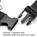 Waterproof Nylon Chest Bag For Outdoor Sports Running Mobile Phone Pocket - White - Extra Image