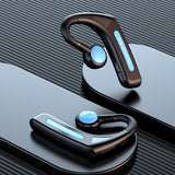 Wireless Bone Conduction Bluetooth Headset - Hanging Ear Design - Red - Extra Image