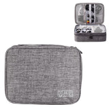 5-inch Digital Earphone Storage Bag - Multifunctional - Wine Red