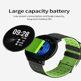 Smart Watch With Call Reminder And Health Monitoring - Green - Rear View