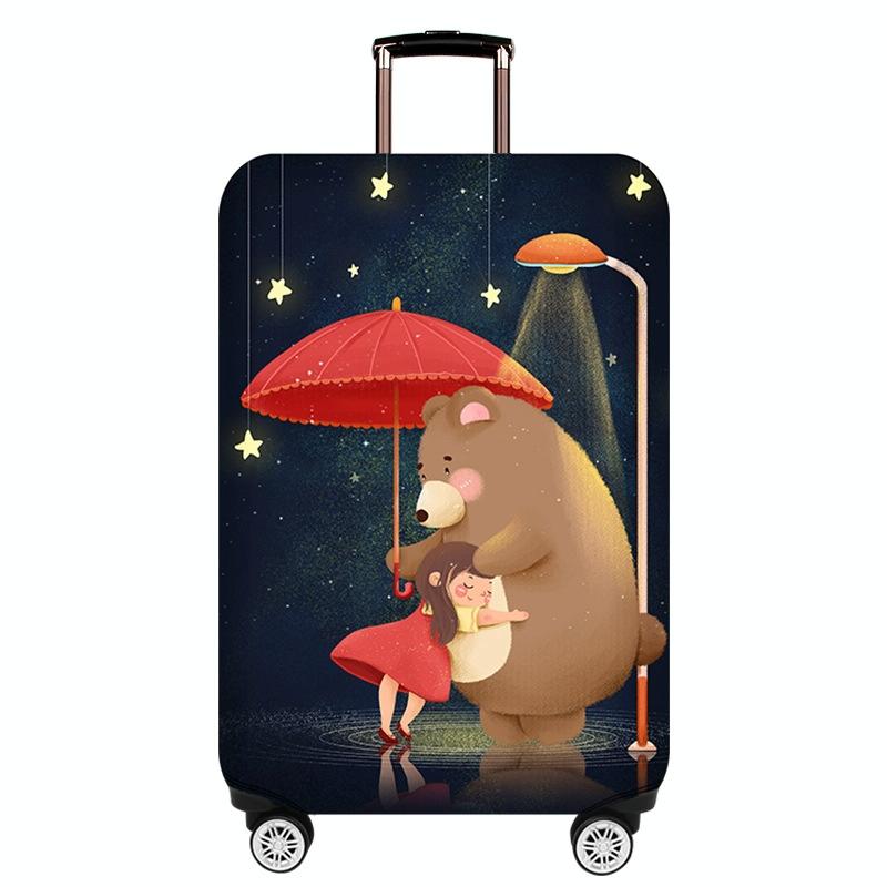Protective Cover for Durable Luggage - Elastic Dustproof - Small Size - Mushroom Rabbit