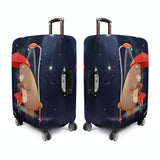 Protective Cover for Durable Luggage - Elastic Dustproof - Small Size - Mushroom Rabbit - Rear View