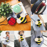 Adorable Kids' Tassel Purse Cute Cartoon Animals - Snail - Close-Up Angle