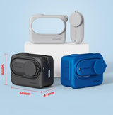 Amagisn Silicone Body Cover for Insta360 Go 3 with Lanyard - Gray - Top-Down View