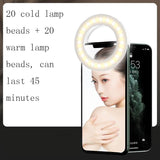 Selfie Ring Light for Mobile Phones - Beauty Enhancer - Black - Top-Down View