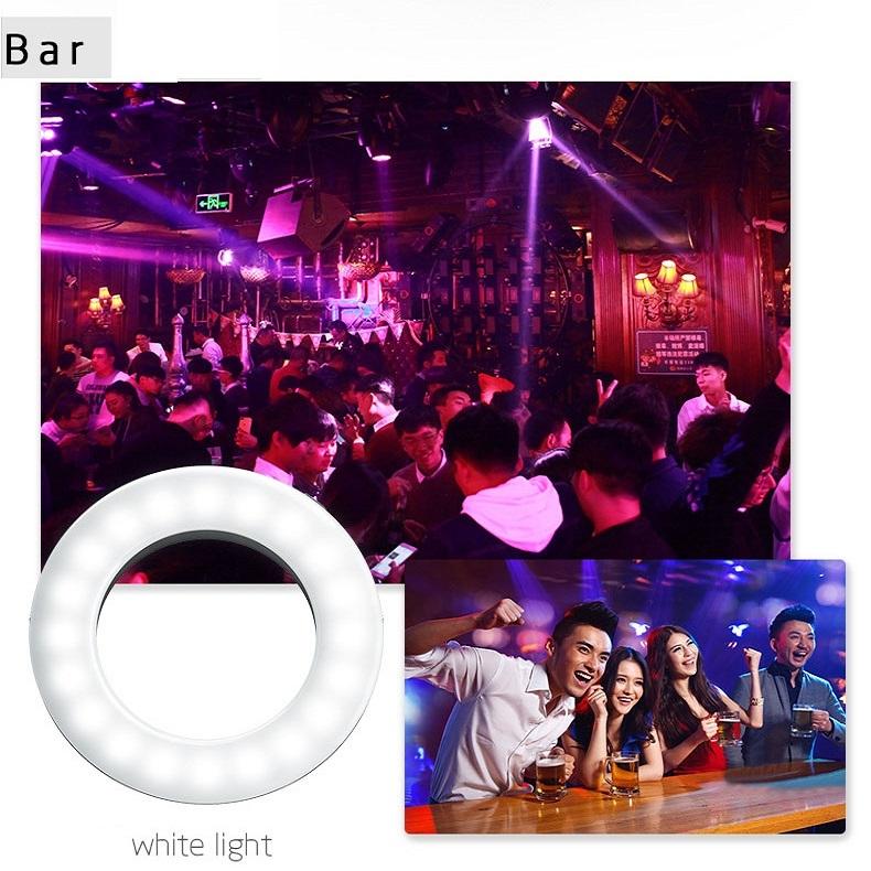 Selfie Ring Light for Mobile Phones - Beauty Enhancer - Black