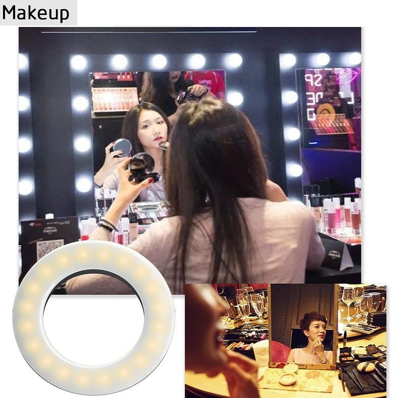 Selfie Ring Light for Mobile Phones - Beauty Enhancer - Black