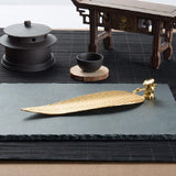 Large Sandalwood Incense Sticks with Leaf Ornaments - Red Copper - Extra Image