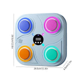 Bluetooth Music Display Boxing Target Toy For Children - Digital & Smart - Blue - Top-Down View