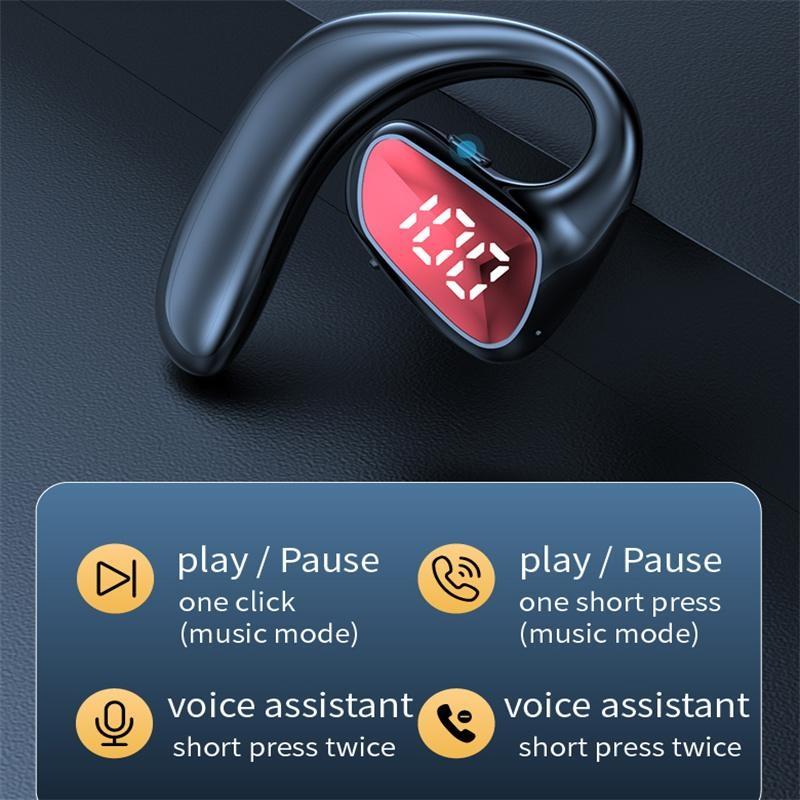 Air Conduction Bluetooth Earphone - Business Model - Blue