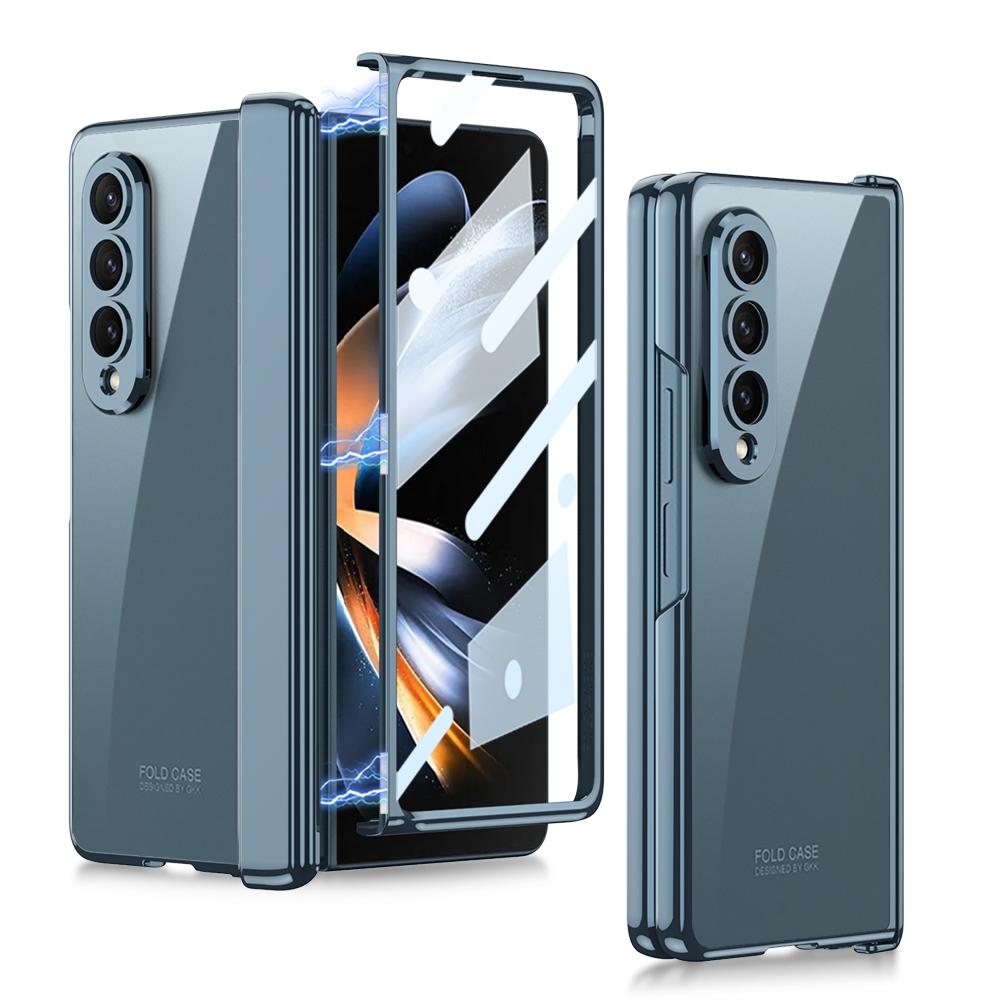 For Samsung Galaxy Z Fold4 5G Magnetic Hinged Case - Wine Red