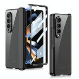 For Samsung Galaxy Z Fold4 5G Magnetic Hinged Case - Wine Red