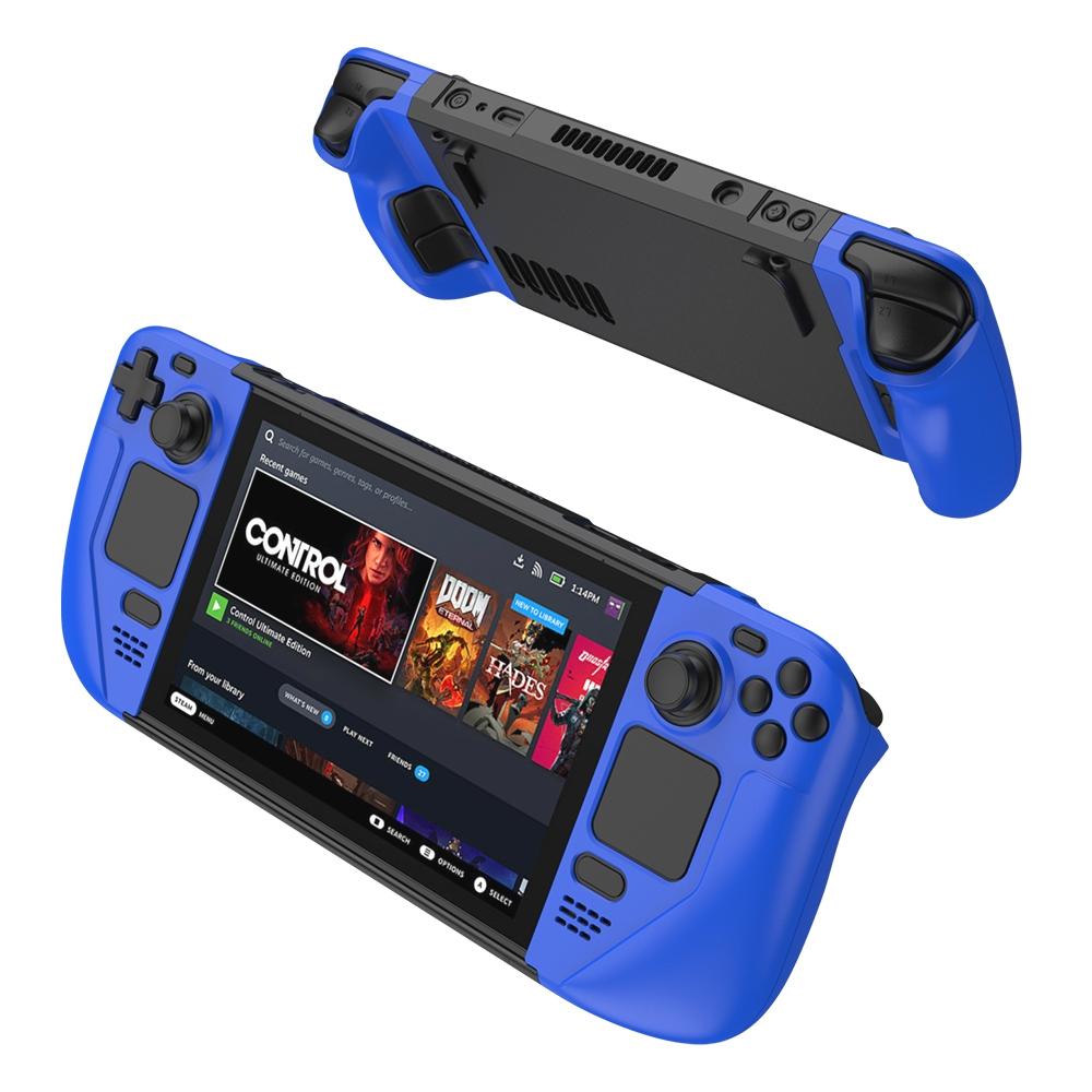 Anti-fall Game Console Case with Contrast Design - Blue