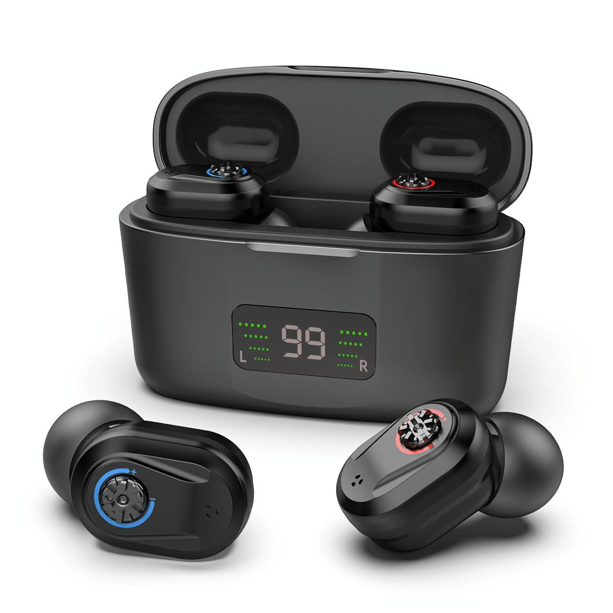 Digital Display In Ear Hearing Aid Earphone - Complexion