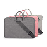 13.3 Inch Detachable Shoulder Laptop Bag - Frosted Pu Business - Dark Gray