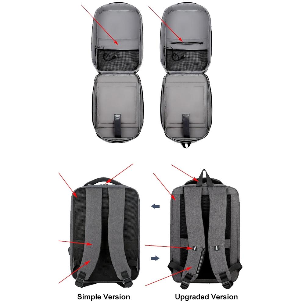 Waterproof Business Laptop Backpack with Usb Port - 15 Inch Capacity