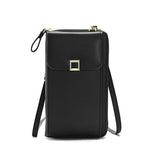 Women Cross Body Phone Purse With Long Strap - Black - Extra Image