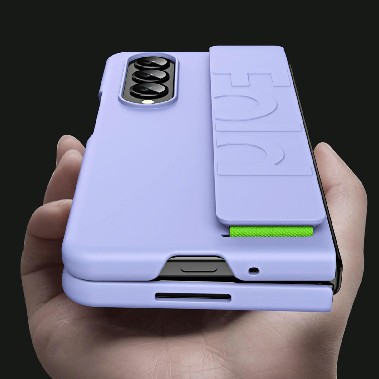 For Samsung Galaxy Z Fold4 5G Shockproof Wristband - Elastic - Purple