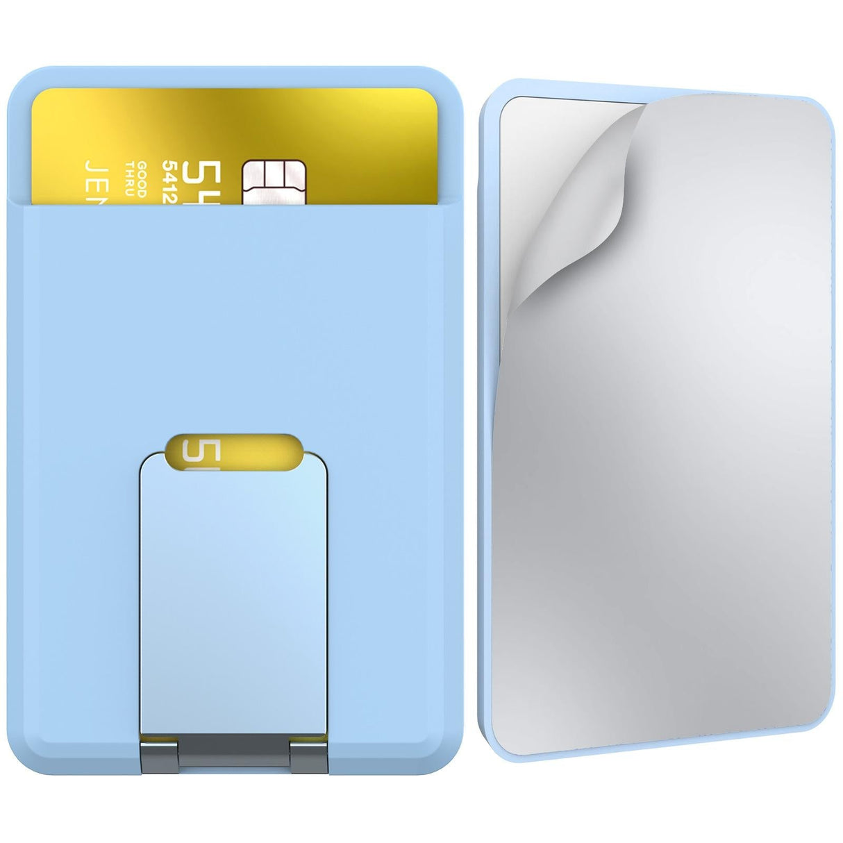 Universal Mobile Phone Card Holder Organizer Bag - Light Blue