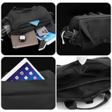 3 Point Strap Men Cycling Chest Bag Anti Sway Design - Deep Blue - Close-Up Angle