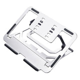 Foldable Aluminum Laptop Stand for Desktop Cooling - Rose Gold - Front View
