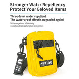 Stylish Single Shoulder Phone Bag For Students - Yellow - 45-Degree Angle