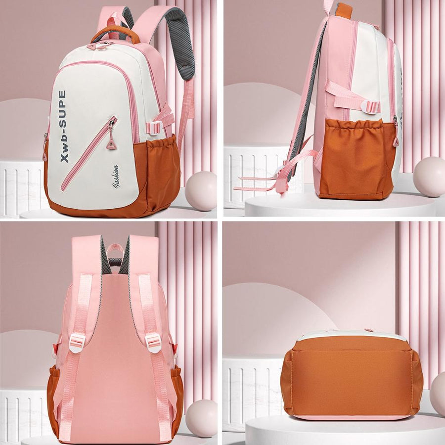 Adorable Junior High Backpack For Travel - Pink