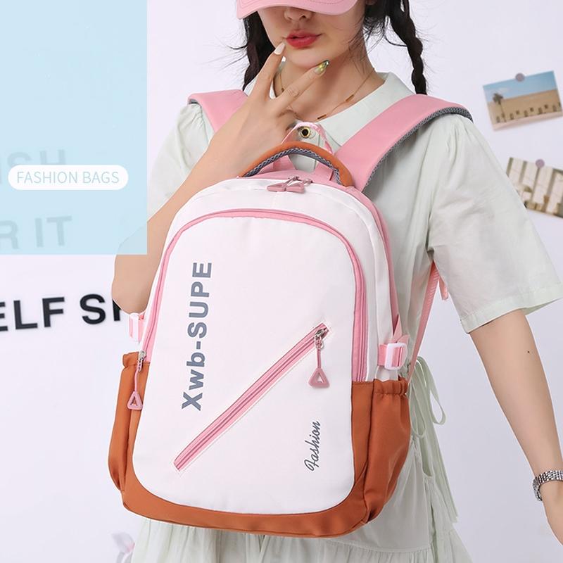 Adorable Junior High Backpack For Travel - Pink