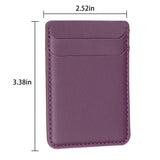 R20 Texture Card Bag Back Sticker For Mobile Phones - Black - Front View
