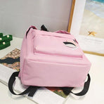 Student Canvas Backpack - Pink