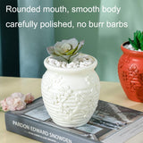 Hydroponic Vase for Home Flower Arrangements - Wet and Dry - Sea Blue - Top-Down View