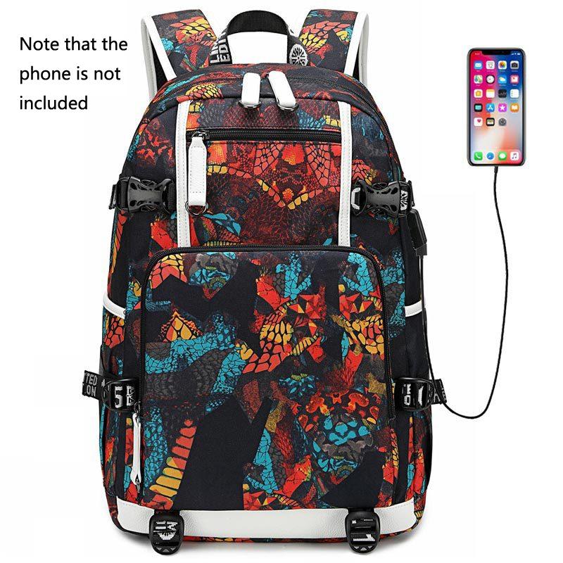 Student Thermal Backpack - Lightweight & Durable - Printed Yellow